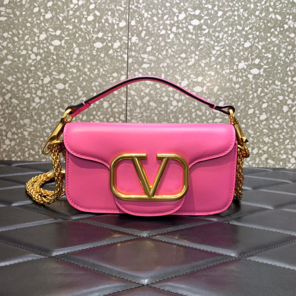 (image for) VALENTINO LOC? SMALL SHOULDER BAG IN CALFSKIN