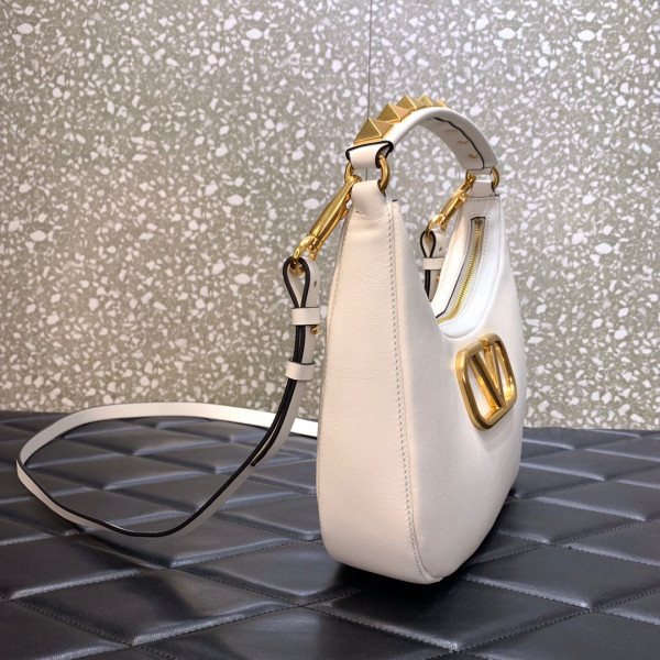 (image for) VALENTINO STUD SIGN CALFSKIN HOBO BAG