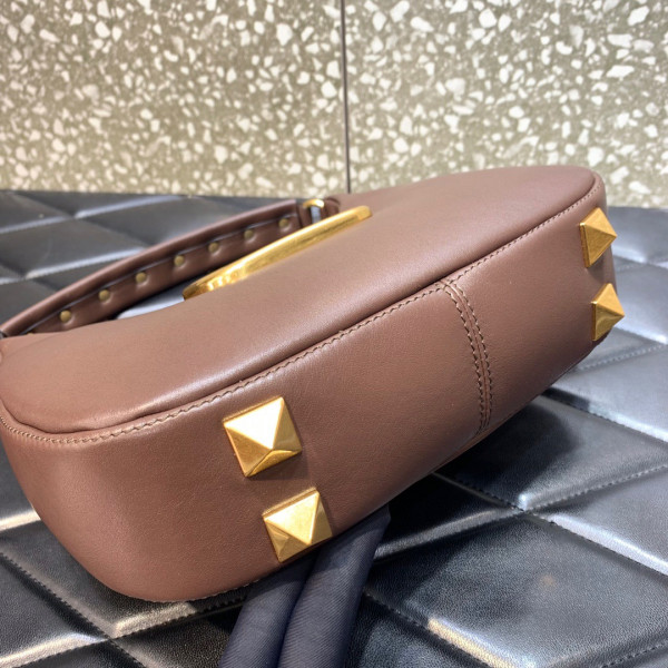 (image for) VALENTINO STUD SIGN CALFSKIN HOBO BAG