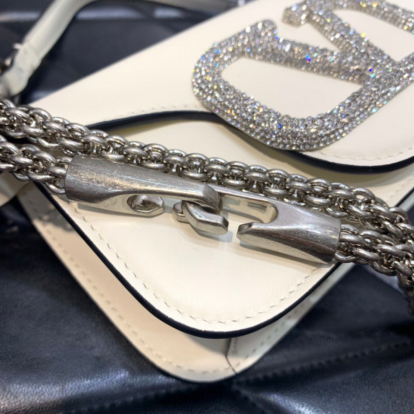 (image for) VALENTINO LOC? SMALL SHOULDER BAG WITH JEWEL LOGO