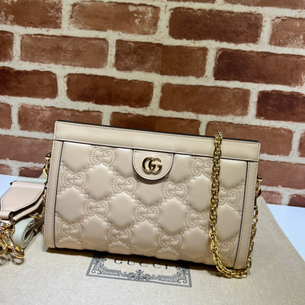(image for) GUCCI GG matelassé leather shoulder bag