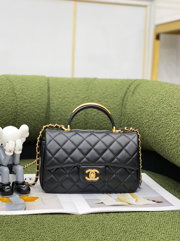 CL MINI FLAP BAG WITH TOP HANDLE [AS2431-22] CELINE CHANEL ACCESSORIES LOEWE SHOES LOUIS VUITTON DIRO YSL OTHER BRAND HANDBAGS BALENCIAGA BOTTEGA VENETA GOYARD HERMES BURBERRY VALENTINO GUCCI FENDI MIUMIU CHLOE PRADA BVLGARI SUITCASE NEW ARRIVAL 
