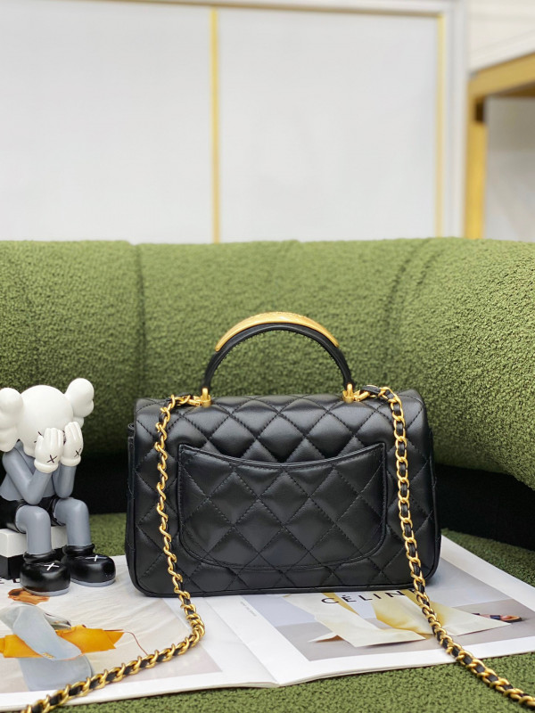 CL MINI FLAP BAG WITH TOP HANDLE [AS2431-22] CELINE CHANEL ACCESSORIES LOEWE SHOES LOUIS VUITTON DIRO YSL OTHER BRAND HANDBAGS BALENCIAGA BOTTEGA VENETA GOYARD HERMES BURBERRY VALENTINO GUCCI FENDI MIUMIU CHLOE PRADA BVLGARI SUITCASE NEW ARRIVAL 