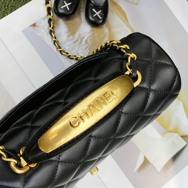 CL MINI FLAP BAG WITH TOP HANDLE [AS2431-22] CELINE CHANEL ACCESSORIES LOEWE SHOES LOUIS VUITTON DIRO YSL OTHER BRAND HANDBAGS BALENCIAGA BOTTEGA VENETA GOYARD HERMES BURBERRY VALENTINO GUCCI FENDI MIUMIU CHLOE PRADA BVLGARI SUITCASE NEW ARRIVAL 