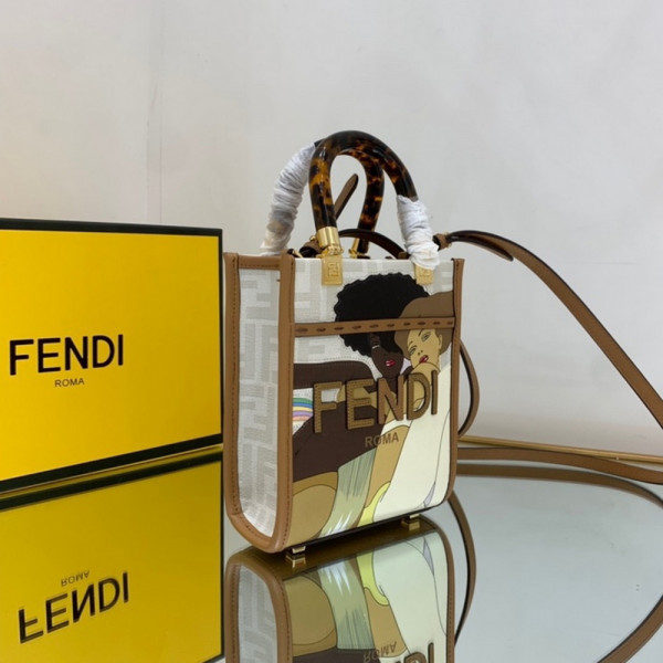 FENDI MINI SUNSHINE SHOPPER-13-18-6.5cm [Fendi558] CELINE CHANEL ACCESSORIES LOEWE SHOES LOUIS VUITTON DIRO YSL OTHER BRAND HANDBAGS BALENCIAGA BOTTEGA VENETA GOYARD HERMES BURBERRY VALENTINO GUCCI FENDI MIUMIU CHLOE PRADA BVLGARI SUITCASE NEW ARRIVAL 