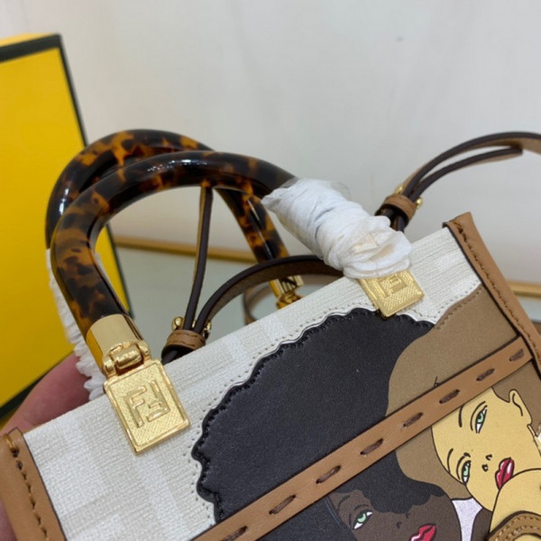 FENDI MINI SUNSHINE SHOPPER-13-18-6.5cm [Fendi558] CELINE CHANEL ACCESSORIES LOEWE SHOES LOUIS VUITTON DIRO YSL OTHER BRAND HANDBAGS BALENCIAGA BOTTEGA VENETA GOYARD HERMES BURBERRY VALENTINO GUCCI FENDI MIUMIU CHLOE PRADA BVLGARI SUITCASE NEW ARRIVAL 