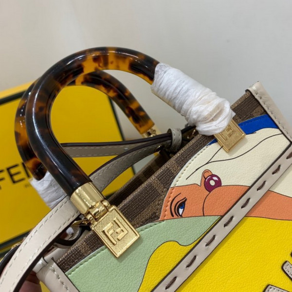 FENDI MINI SUNSHINE SHOPPER-13-18-6.5cm [Fendi557] CELINE CHANEL ACCESSORIES LOEWE SHOES LOUIS VUITTON DIRO YSL OTHER BRAND HANDBAGS BALENCIAGA BOTTEGA VENETA GOYARD HERMES BURBERRY VALENTINO GUCCI FENDI MIUMIU CHLOE PRADA BVLGARI SUITCASE NEW ARRIVAL 