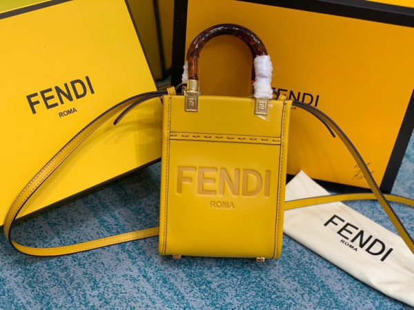 FENDI MINI SUNSHINE SHOPPER-13-18-6.5cm (image for) FENDI MINI SUNSHINE SHOPPER-13-18-6.5cm