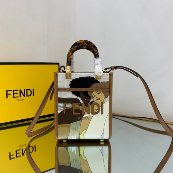 FENDI MINI SUNSHINE SHOPPER-13-18-6.5cm (image for) FENDI MINI SUNSHINE SHOPPER-13-18-6.5cm