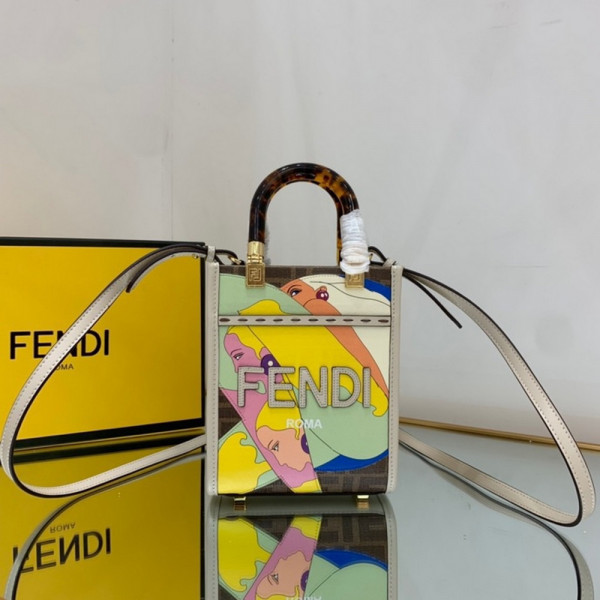 FENDI MINI SUNSHINE SHOPPER-13-18-6.5cm (image for) FENDI MINI SUNSHINE SHOPPER-13-18-6.5cm
