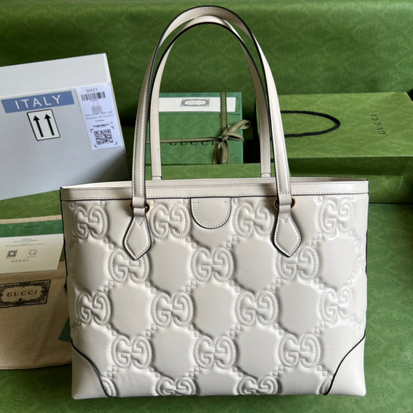 GUCCI GG matelassé leather medium tote [631685-12] CELINE CHANEL ACCESSORIES LOEWE SHOES LOUIS VUITTON DIRO YSL OTHER BRAND HANDBAGS BALENCIAGA BOTTEGA VENETA GOYARD HERMES BURBERRY VALENTINO GUCCI FENDI MIUMIU CHLOE PRADA BVLGARI SUITCASE NEW ARRIVAL 