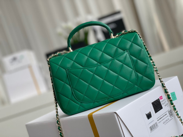 CL MINI FLAP BAG WITH TOP HANDLE [AS2431-20] CELINE CHANEL ACCESSORIES LOEWE SHOES LOUIS VUITTON DIRO YSL OTHER BRAND HANDBAGS BALENCIAGA BOTTEGA VENETA GOYARD HERMES BURBERRY VALENTINO GUCCI FENDI MIUMIU CHLOE PRADA BVLGARI SUITCASE NEW ARRIVAL 