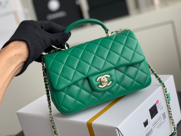 CL MINI FLAP BAG WITH TOP HANDLE [AS2431-20] CELINE CHANEL ACCESSORIES LOEWE SHOES LOUIS VUITTON DIRO YSL OTHER BRAND HANDBAGS BALENCIAGA BOTTEGA VENETA GOYARD HERMES BURBERRY VALENTINO GUCCI FENDI MIUMIU CHLOE PRADA BVLGARI SUITCASE NEW ARRIVAL 
