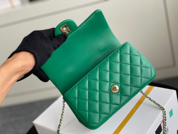 CL MINI FLAP BAG WITH TOP HANDLE [AS2431-20] CELINE CHANEL ACCESSORIES LOEWE SHOES LOUIS VUITTON DIRO YSL OTHER BRAND HANDBAGS BALENCIAGA BOTTEGA VENETA GOYARD HERMES BURBERRY VALENTINO GUCCI FENDI MIUMIU CHLOE PRADA BVLGARI SUITCASE NEW ARRIVAL 