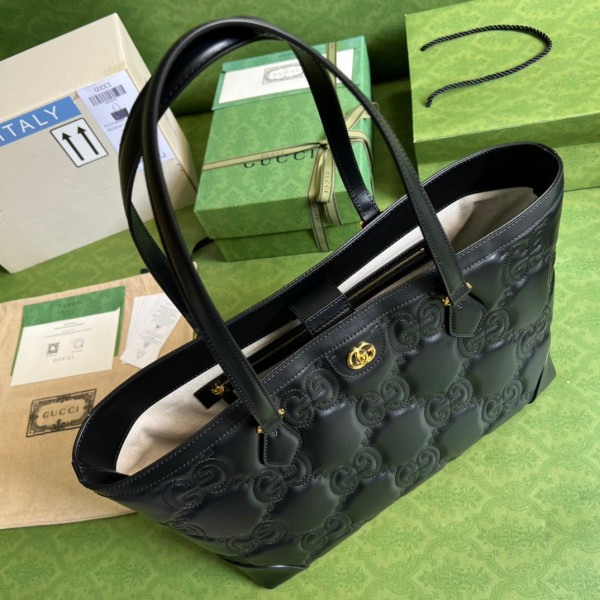 (image for) GUCCI GG matelassé leather medium tote