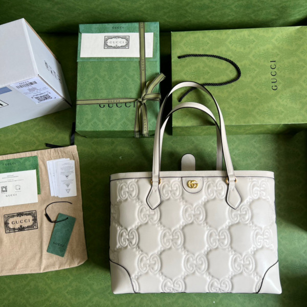 (image for) GUCCI GG matelassé leather medium tote
