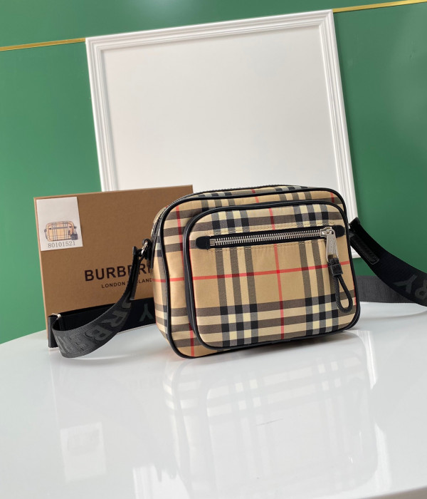(image for) BURBERRY Vintage Check and Leather Crossbody Bag
