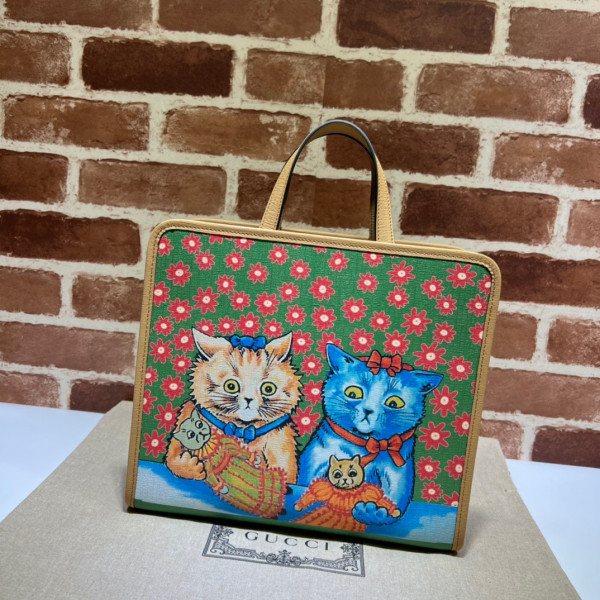 GUCCI Children's strawberry star tote bag (image for) GUCCI Children's strawberry star tote bag