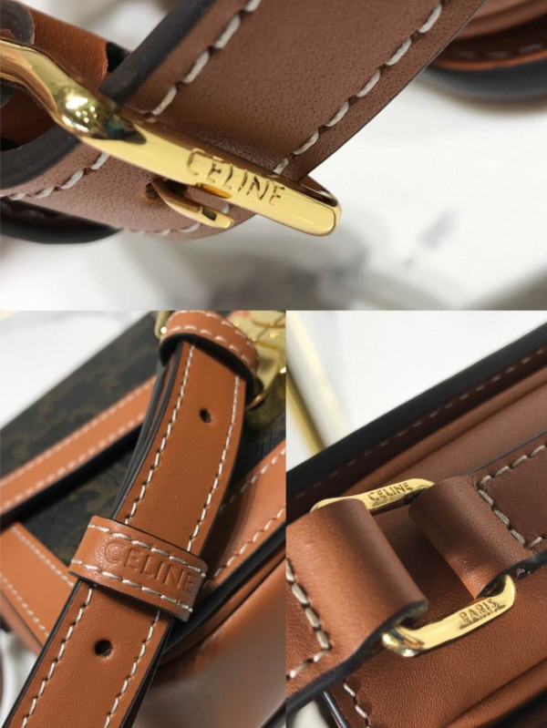 CELIN* TEEN TRIOMPHE BAG - 18.5*13.5*7CM [CELIN*317] CELINE CHANEL ACCESSORIES LOEWE SHOES LOUIS VUITTON DIRO YSL OTHER BRAND HANDBAGS BALENCIAGA BOTTEGA VENETA GOYARD HERMES BURBERRY VALENTINO GUCCI FENDI MIUMIU CHLOE PRADA BVLGARI SUITCASE NEW ARRIVAL 