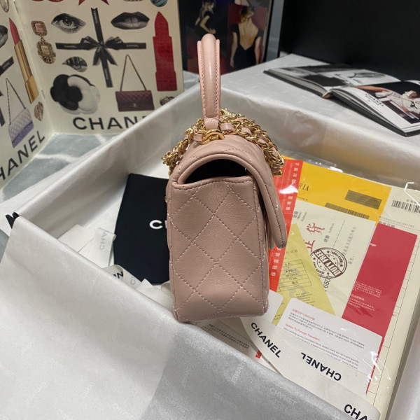 CL MINI FLAP BAG WITH TOP HANDLE [AS2431-3] CELINE CHANEL ACCESSORIES LOEWE SHOES LOUIS VUITTON DIRO YSL OTHER BRAND HANDBAGS BALENCIAGA BOTTEGA VENETA GOYARD HERMES BURBERRY VALENTINO GUCCI FENDI MIUMIU CHLOE PRADA BVLGARI SUITCASE NEW ARRIVAL 