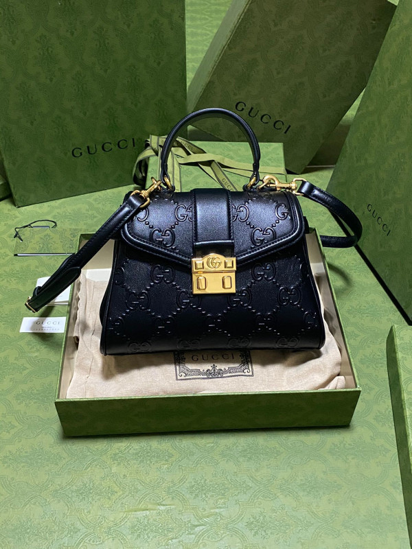 (image for) GUCCI Small GG top handle bag