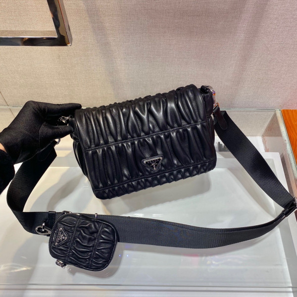 (image for) Prada Gaufré nappa leather shoulder bag