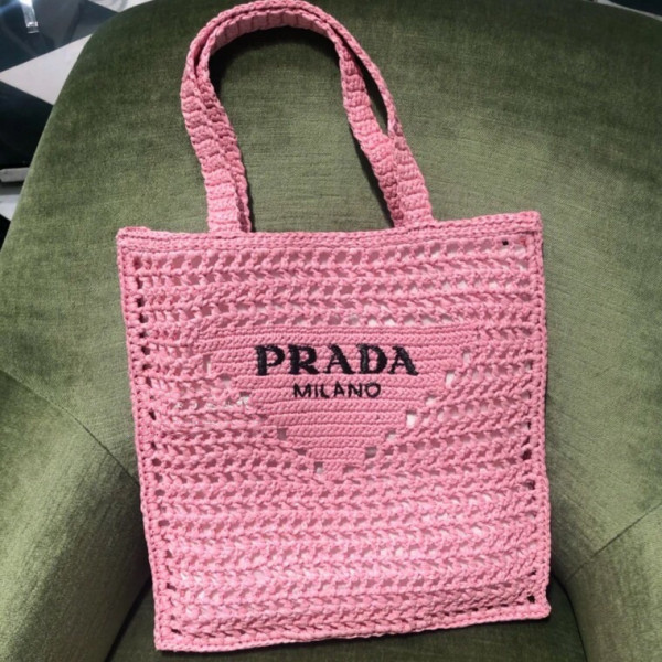 (image for) Prada Raffia tote bag