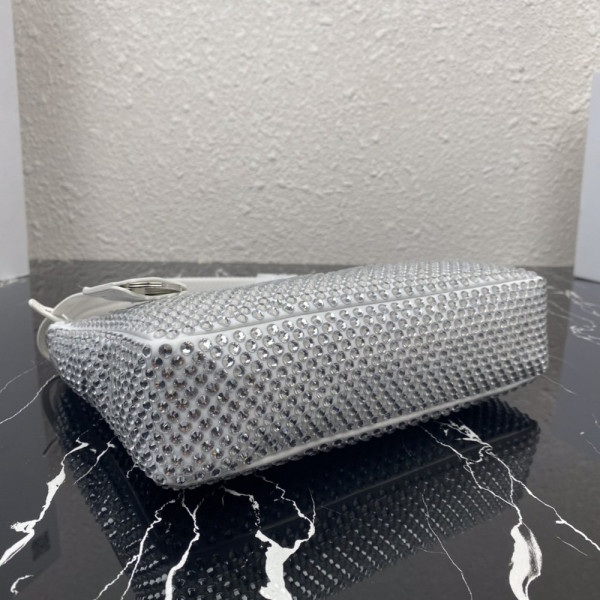 (image for) PRADA Satin mini-bag with artificial crystals