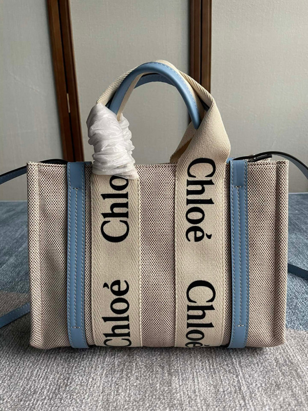(image for) CHLO? SMALL WOODY TOTE BAG WITH STRAP