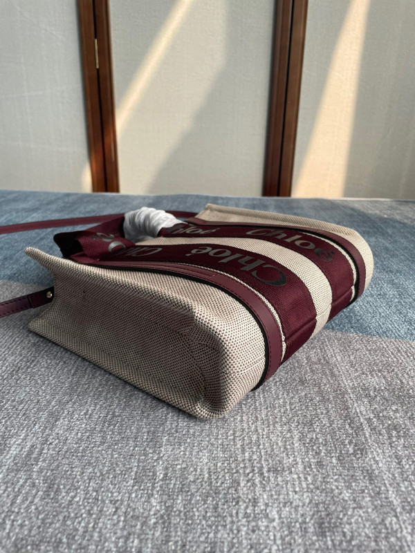 (image for) CHLO? SMALL WOODY TOTE BAG WITH STRAP