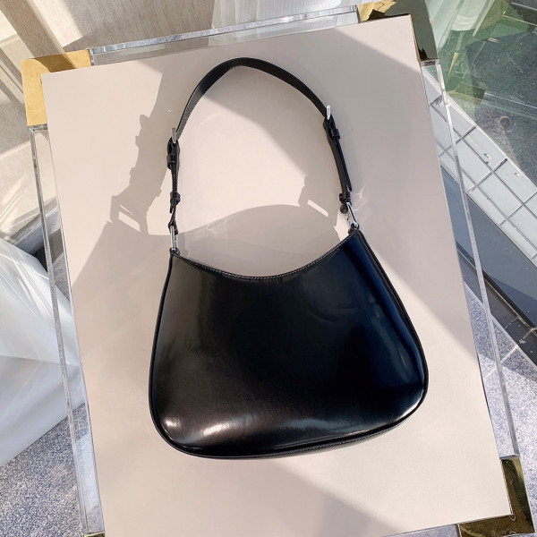 PRADA Cleo brushed leather shoulder bag [1BC156-2] CELINE CHANEL ACCESSORIES LOEWE SHOES LOUIS VUITTON DIRO YSL OTHER BRAND HANDBAGS BALENCIAGA BOTTEGA VENETA GOYARD HERMES BURBERRY VALENTINO GUCCI FENDI MIUMIU CHLOE PRADA BVLGARI SUITCASE NEW ARRIVAL 