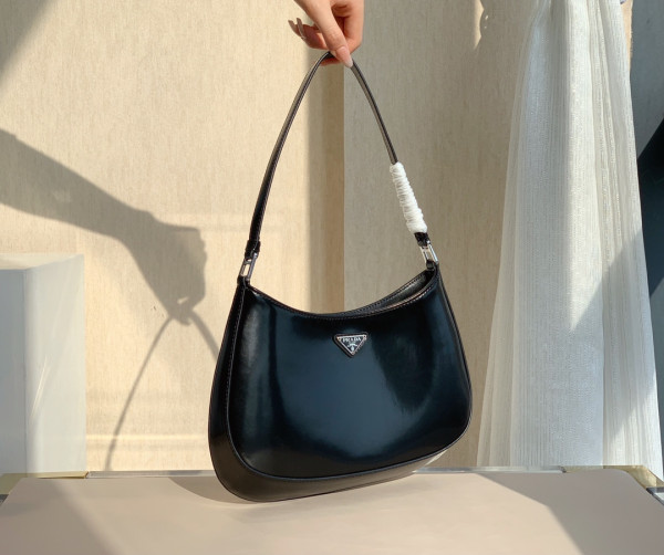 PRADA Cleo brushed leather shoulder bag [1BC499-2] CELINE CHANEL ACCESSORIES LOEWE SHOES LOUIS VUITTON DIRO YSL OTHER BRAND HANDBAGS BALENCIAGA BOTTEGA VENETA GOYARD HERMES BURBERRY VALENTINO GUCCI FENDI MIUMIU CHLOE PRADA BVLGARI SUITCASE NEW ARRIVAL 