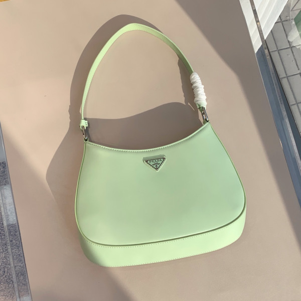 PRADA Cleo brushed leather shoulder bag [1BC499-1] CELINE CHANEL ACCESSORIES LOEWE SHOES LOUIS VUITTON DIRO YSL OTHER BRAND HANDBAGS BALENCIAGA BOTTEGA VENETA GOYARD HERMES BURBERRY VALENTINO GUCCI FENDI MIUMIU CHLOE PRADA BVLGARI SUITCASE NEW ARRIVAL 