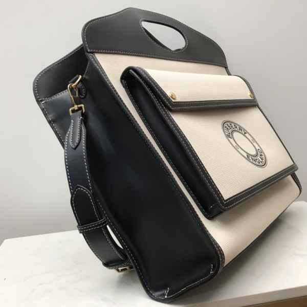 BURBERRY Medium Logo Graphic Canvas and Leather Pocket Bag [Burberry169] CELINE CHANEL ACCESSORIES LOEWE SHOES LOUIS VUITTON DIRO YSL OTHER BRAND HANDBAGS BALENCIAGA BOTTEGA VENETA GOYARD HERMES BURBERRY VALENTINO GUCCI FENDI MIUMIU CHLOE PRADA BVLGARI SUITCASE NEW ARRIVAL 