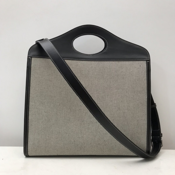 BURBERRY Medium Two-tone Canvas and Leather Pocket Tote [Burberry168] CELINE CHANEL ACCESSORIES LOEWE SHOES LOUIS VUITTON DIRO YSL OTHER BRAND HANDBAGS BALENCIAGA BOTTEGA VENETA GOYARD HERMES BURBERRY VALENTINO GUCCI FENDI MIUMIU CHLOE PRADA BVLGARI SUITCASE NEW ARRIVAL 