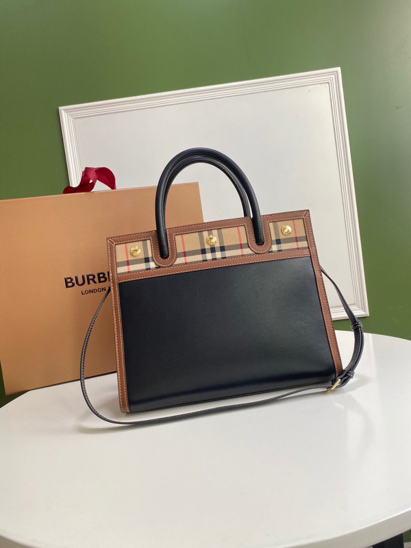 (image for) BURBERRY Small Vintage Check Two-handle Title Bag