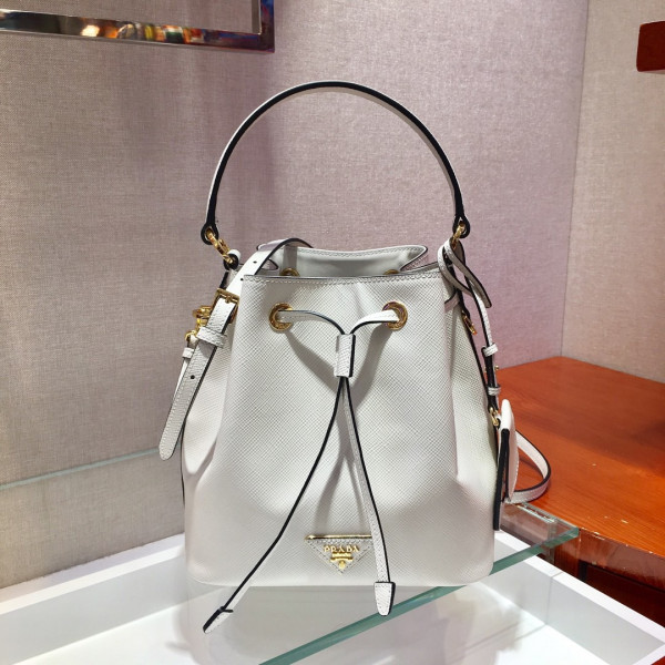 (image for) PRADA Saffiano Leather Bucket Bag