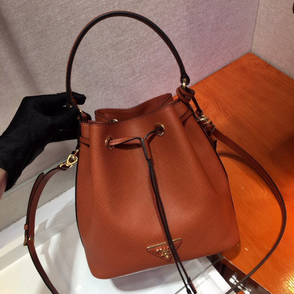 (image for) PRADA Saffiano Leather Bucket Bag
