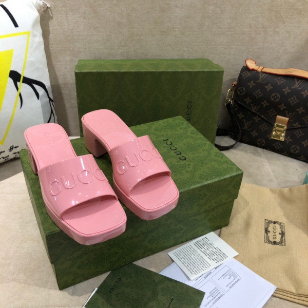(image for) GUCCI Women's rubber slide sandal