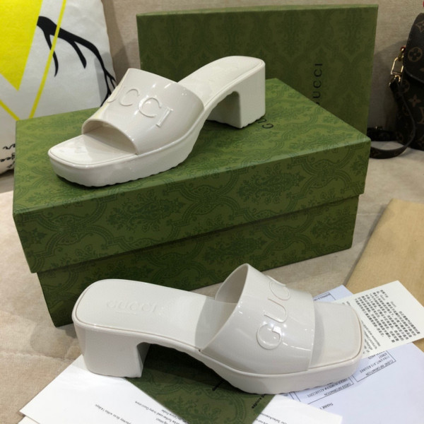 (image for) GUCCI Women's rubber slide sandal