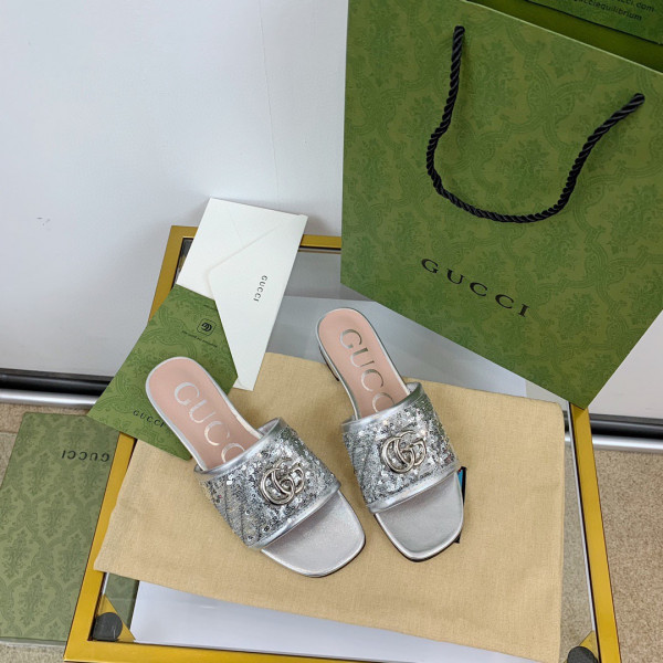 (image for) GUCCI Women's slide with Double G