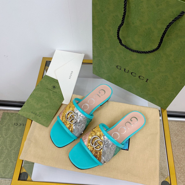 (image for) GUCCI Women's slide with Double G