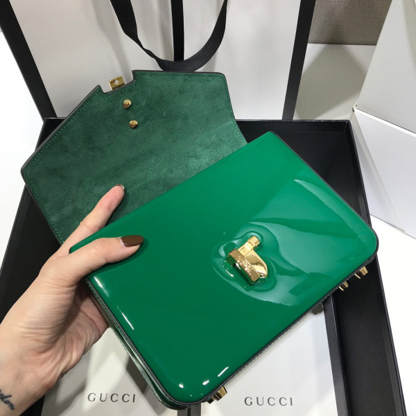 GUCCI Sylvie 1969 patent leather mini top handle bag [589479-1] CELINE CHANEL ACCESSORIES LOEWE SHOES LOUIS VUITTON DIRO YSL OTHER BRAND HANDBAGS BALENCIAGA BOTTEGA VENETA GOYARD HERMES BURBERRY VALENTINO GUCCI FENDI MIUMIU CHLOE PRADA BVLGARI SUITCASE NEW ARRIVAL 