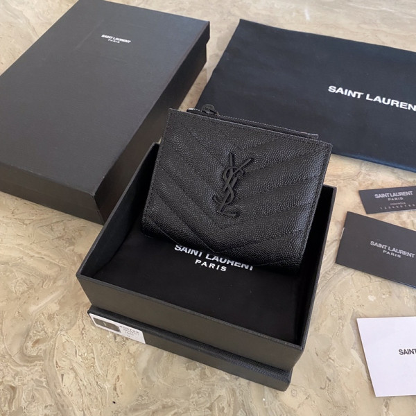 YSL MONOGRAM ZIPPED CARD CASE [YSL344] CELINE CHANEL ACCESSORIES LOEWE SHOES LOUIS VUITTON DIRO YSL OTHER BRAND HANDBAGS BALENCIAGA BOTTEGA VENETA GOYARD HERMES BURBERRY VALENTINO GUCCI FENDI MIUMIU CHLOE PRADA BVLGARI SUITCASE NEW ARRIVAL 