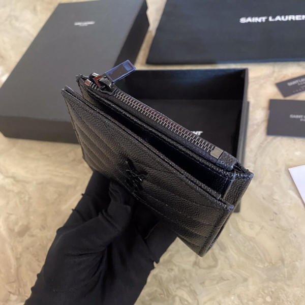 YSL MONOGRAM ZIPPED CARD CASE [YSL344] CELINE CHANEL ACCESSORIES LOEWE SHOES LOUIS VUITTON DIRO YSL OTHER BRAND HANDBAGS BALENCIAGA BOTTEGA VENETA GOYARD HERMES BURBERRY VALENTINO GUCCI FENDI MIUMIU CHLOE PRADA BVLGARI SUITCASE NEW ARRIVAL 