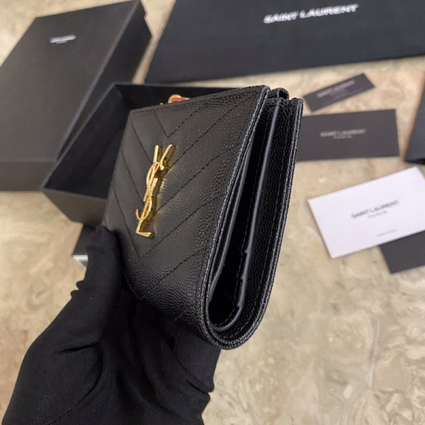 (image for) YSL MONOGRAM ZIPPED CARD CASE