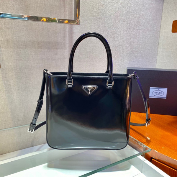 (image for) PRADA LARGE brushed leather tote