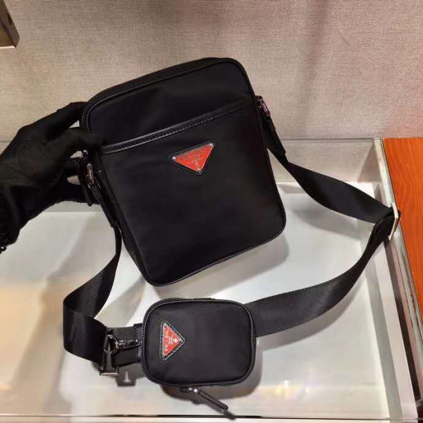 (image for) PRADA Re-Nylon and Saffiano leather shoulder bag