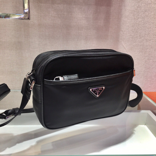 (image for) PRADA Re-Nylon and Saffiano leather shoulder bag