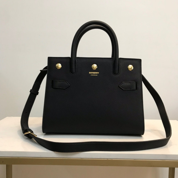(image for) BURBERRY Mini Leather Title Bag
